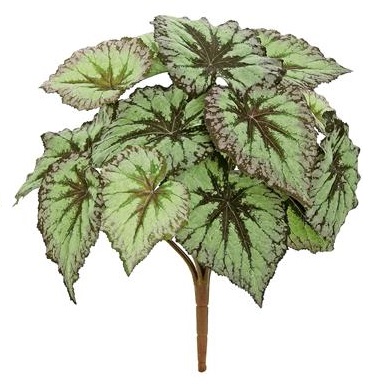 Unpotted Begonia Leaf Plant GR/PUR - Artificial floral - Begonia Leaf Filler artificial